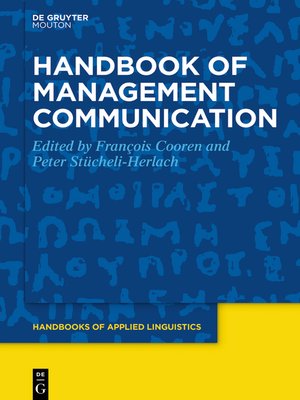 cover image of Handbook of Management Communication
